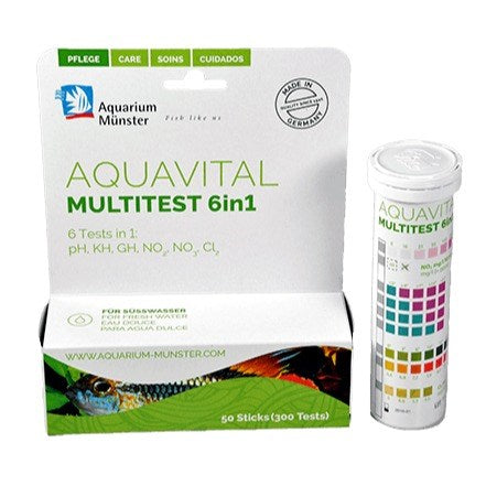 Aquarium Münster Aquavital Multitest 6 in 1 -liuskatesti